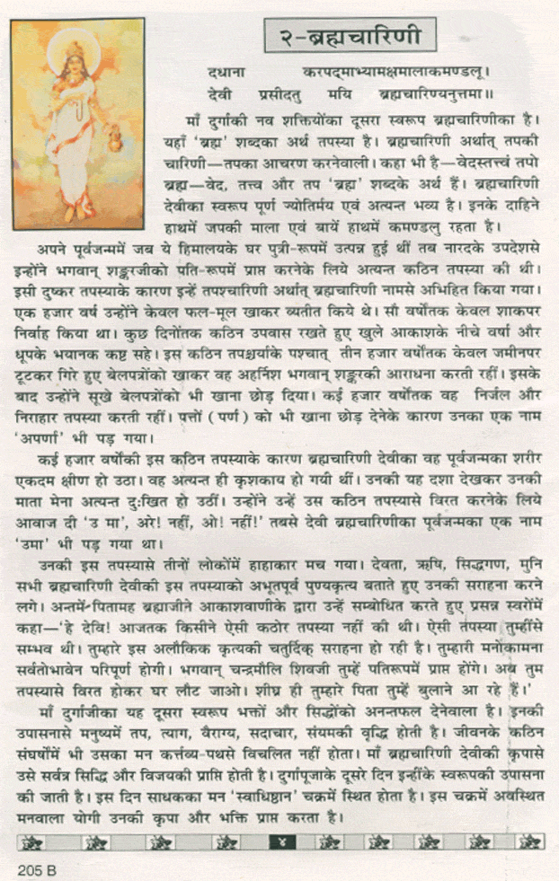 Maa Brahmcharini's Story in Hindi