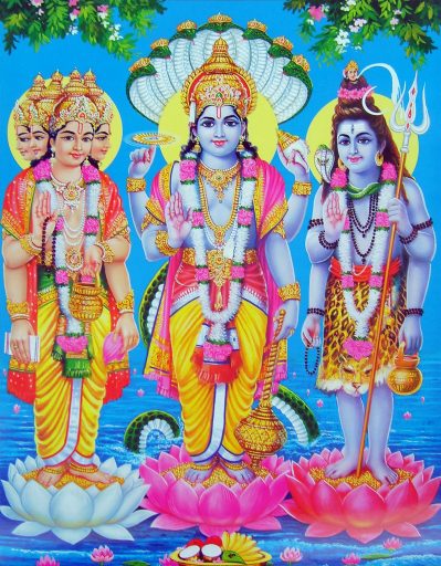 God Brahma, God Vishnu, God Shiva