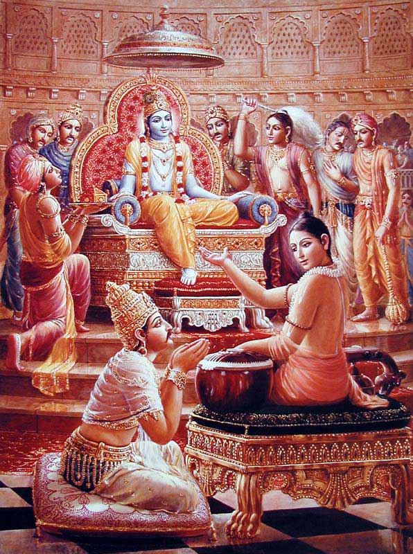 Lord Krishna Telling Ekadashi Importance to Pandavas